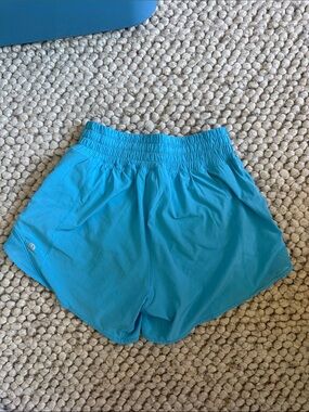 lululemon athletica Teal Blue High-Waist Athletic Shorts